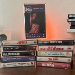 Bundle of classic vintage tapes